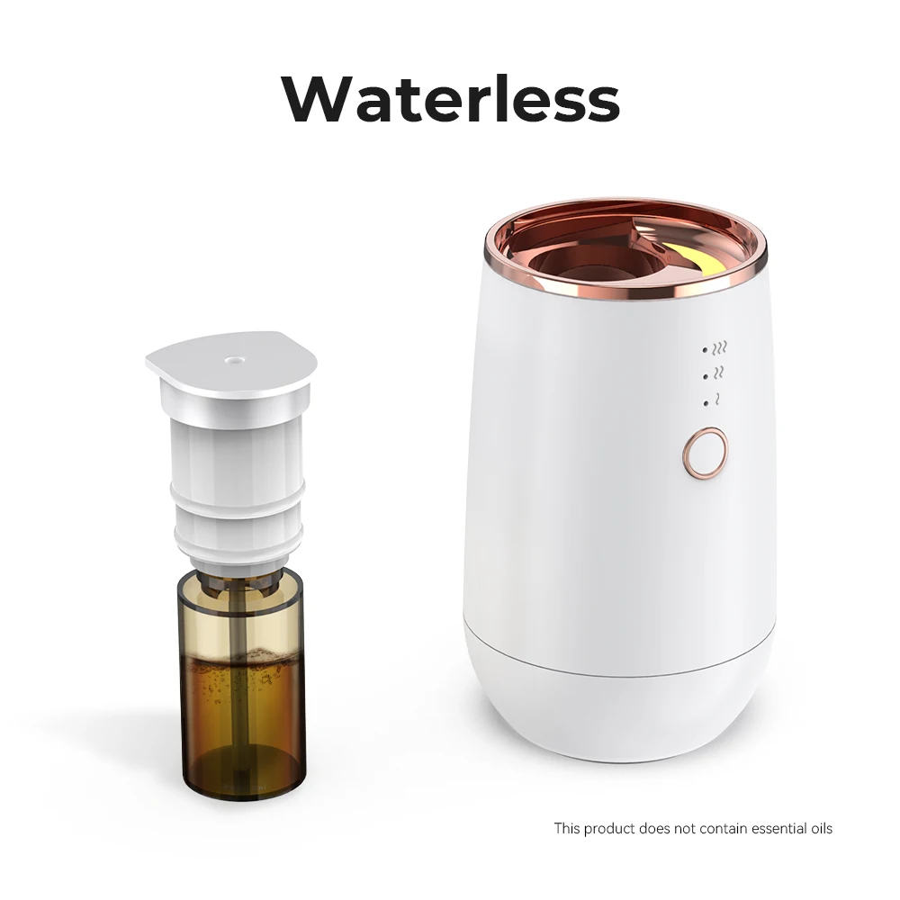 รถมินิน้ํามันหอมระเหย Waterless Diffuser น้ําหอมรถยนต์ Aromatherapy Diffuser ประสิทธิภาพการละอองสูง Home Air Freshener