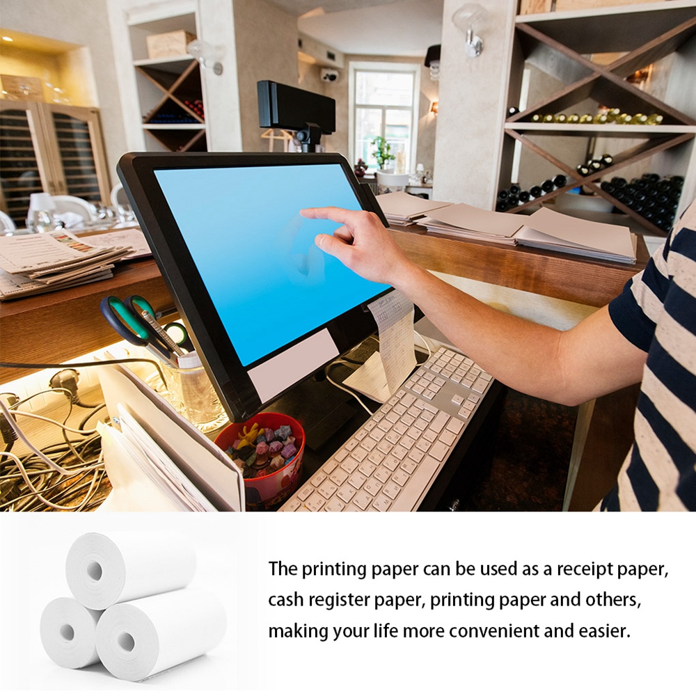 Papier thermique 10 rouleaux 57x25MM blanc enfants caméra impression instantanée enfants caméra impression papier accessoires de remplacement pièces