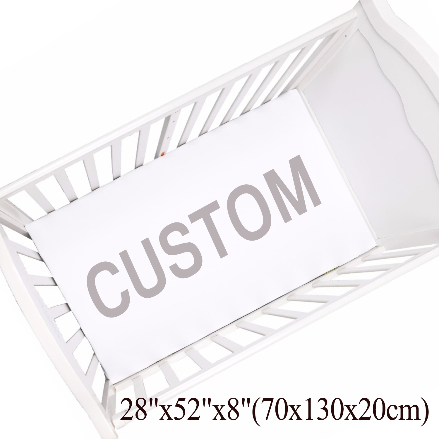 LVYZIHO Custom Baby Crib Sheet 28"x52" / 32"x16" Fitted Crib Mattress Protector Cradle Cover Elastic Fitted Baby Sheet
