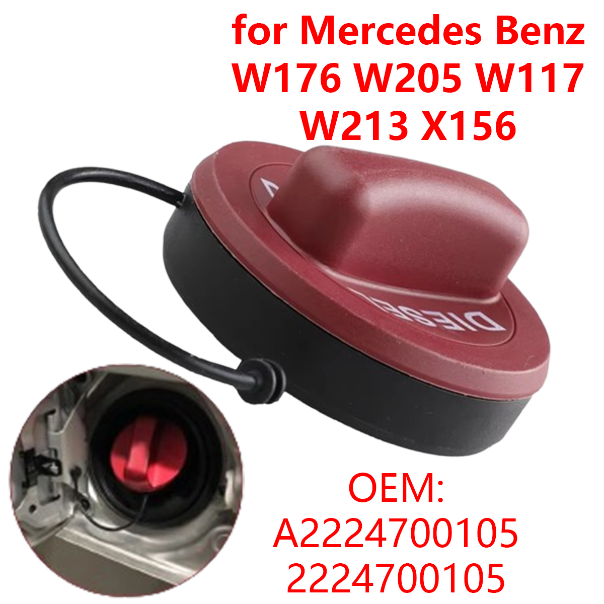 Крышка для дизельного топливного бака A2224700105 2224700105 для Mercedes Benz W176 W205 W117 W213 X156 Φ