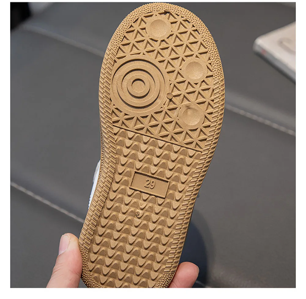 ฤดูใบไม้ผลิเด็กรองเท้าเทนนิสสไตล์เกาหลีแฟชั่นเด็กกีฬารองเท้าลื่น Soft-soled รองเท้าผ้าใบสําหรับเด็ก