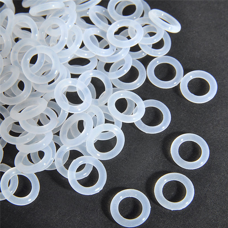 120 ชิ้นยางซิลิโคนเป็นมิตรกับสิ่งแวดล้อมโปร่งใสซิลิโคน O - Ring Switch Dampeners สีขาวสําหรับแป้นพิมพ์ Cherry MX