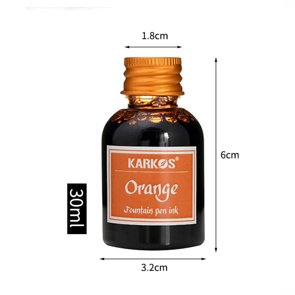 순수 컬러풀 만년필 잉크 리필 잉크, 학교 문구류, 서예 쓰기 만년필 잉크, 고품질, 30ml, 1 병