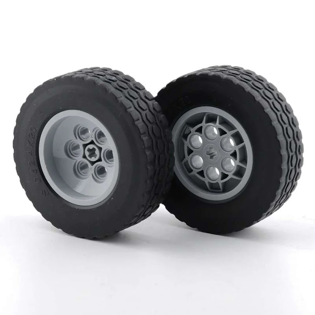 RC Car Chassis Electric Four-Wheel Drive Technical Building Blocks Power Function Motor IR Remote Control Reciever MOC Bricks