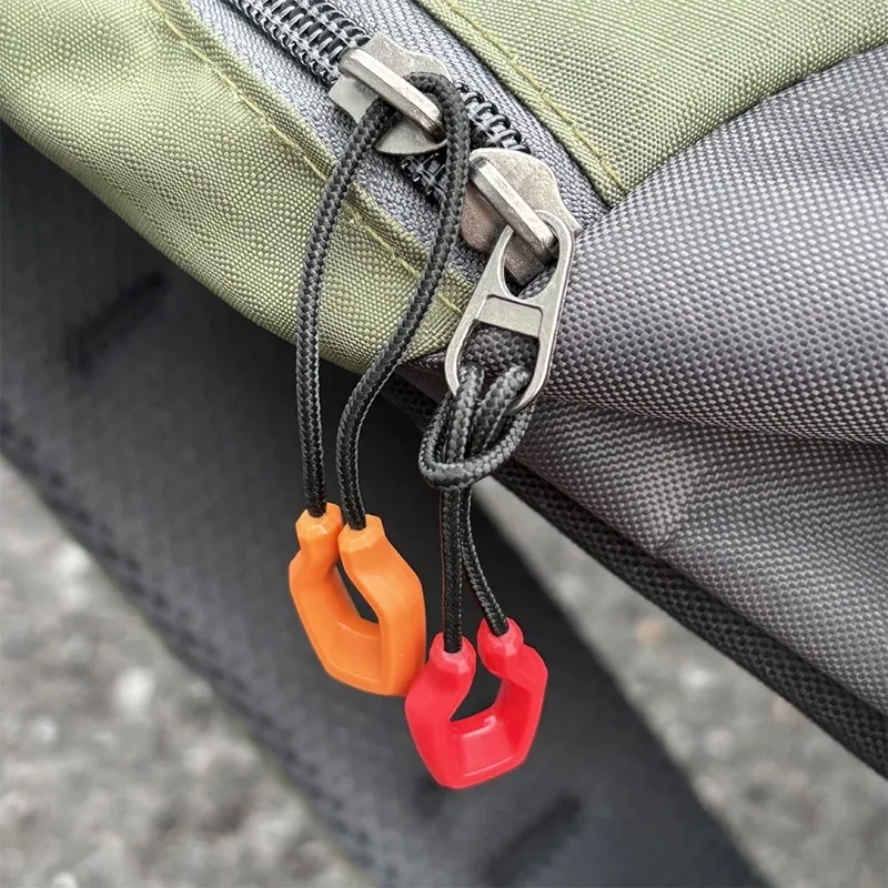1-12PC Luminous Zipper Pullers Convenient Zipper Extension Knapsack Jacket Zippers Accessories Tent Zipper Pull Slider Head Tool
