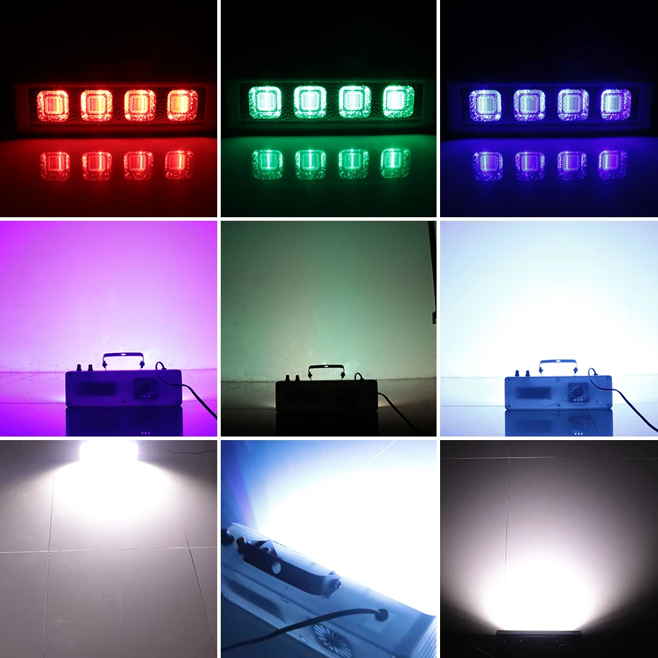 คนต่างด้าว RGB สีขาว DJ Disco Strobe ไฟ 40W 60W 80W 100W รีโมทคอนโทรลเสียงแฟลชงานแต่งงานวันหยุด Stage Lighting Effect