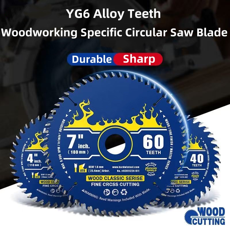 1 шт., пильное полотно для деревообработки, 4/6/7 дюймов, 30 т/40 т/60 многофункциональный круглый отрезной диск для резки дерева, режущие инструменты