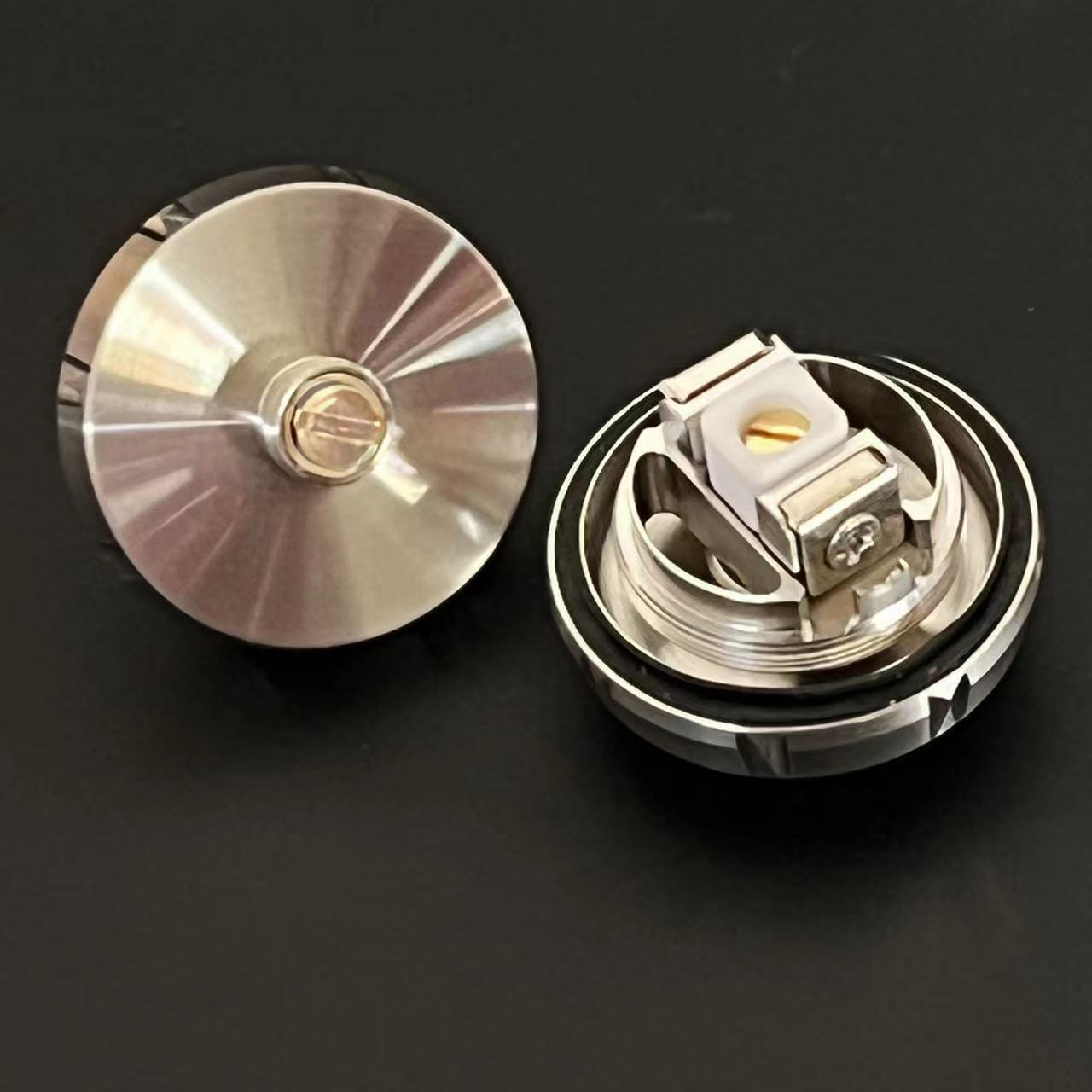304SS Mesh/Spiral Base Chimeey für ZEUS/ZX II/Z/X Mesh Bottom Deck Schwarz/Gunmetal/Regenbogen/Silber/Rot Ersatz Metall dekorieren