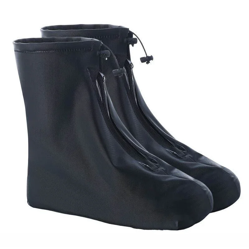 Capa de sapato impermeável de silicone esporte capa de bota de chuva com camada material antiderrapante resistente ao desgaste grosso sapatos capa unisex 1 par