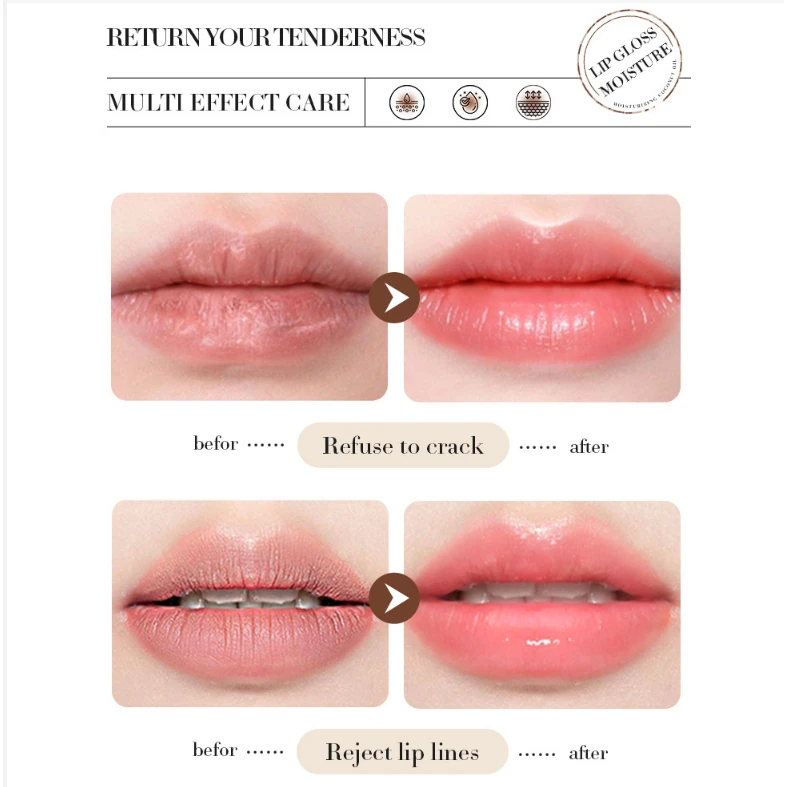 Bálsamo labial de coco, nutrição e umidade duradouras para homens e mulheres, bálsamo labial para cuidados diários