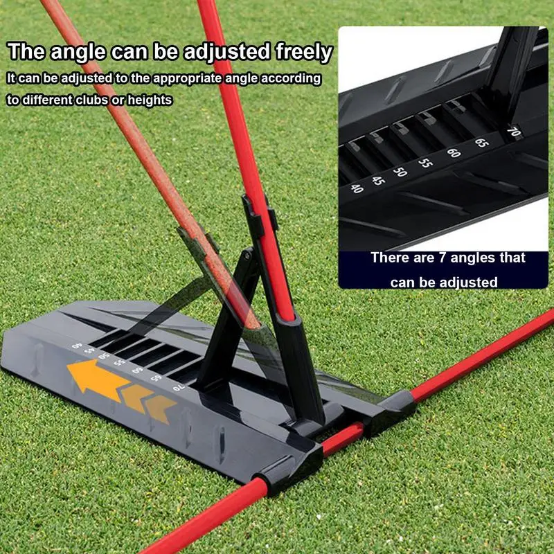 Varilla de alineación de Swing de Golf, soporte de palo de alineación de Golf, placa de práctica de Swing, entrenador, ajuste del ángulo de oscilación, ayuda de corrección de postura