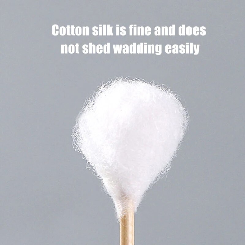 500Pcs Disposable Cotton Swab Box With Double Head Nose Ears Cleaning Women Makeup Tools Daily Cleaning Pet Care Multi-purpose