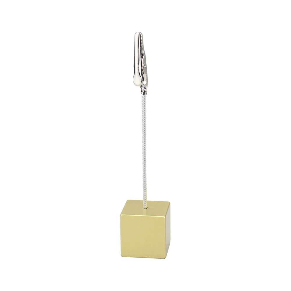 Lot 10pcs Cube ขาตั้งผู้ถือรูปถ่าย,ฐานเรซิ่น Memo Note คลิป,ตารางงานแต่งงาน Place Card CLAMP,ขายส่งแถมของขวัญ