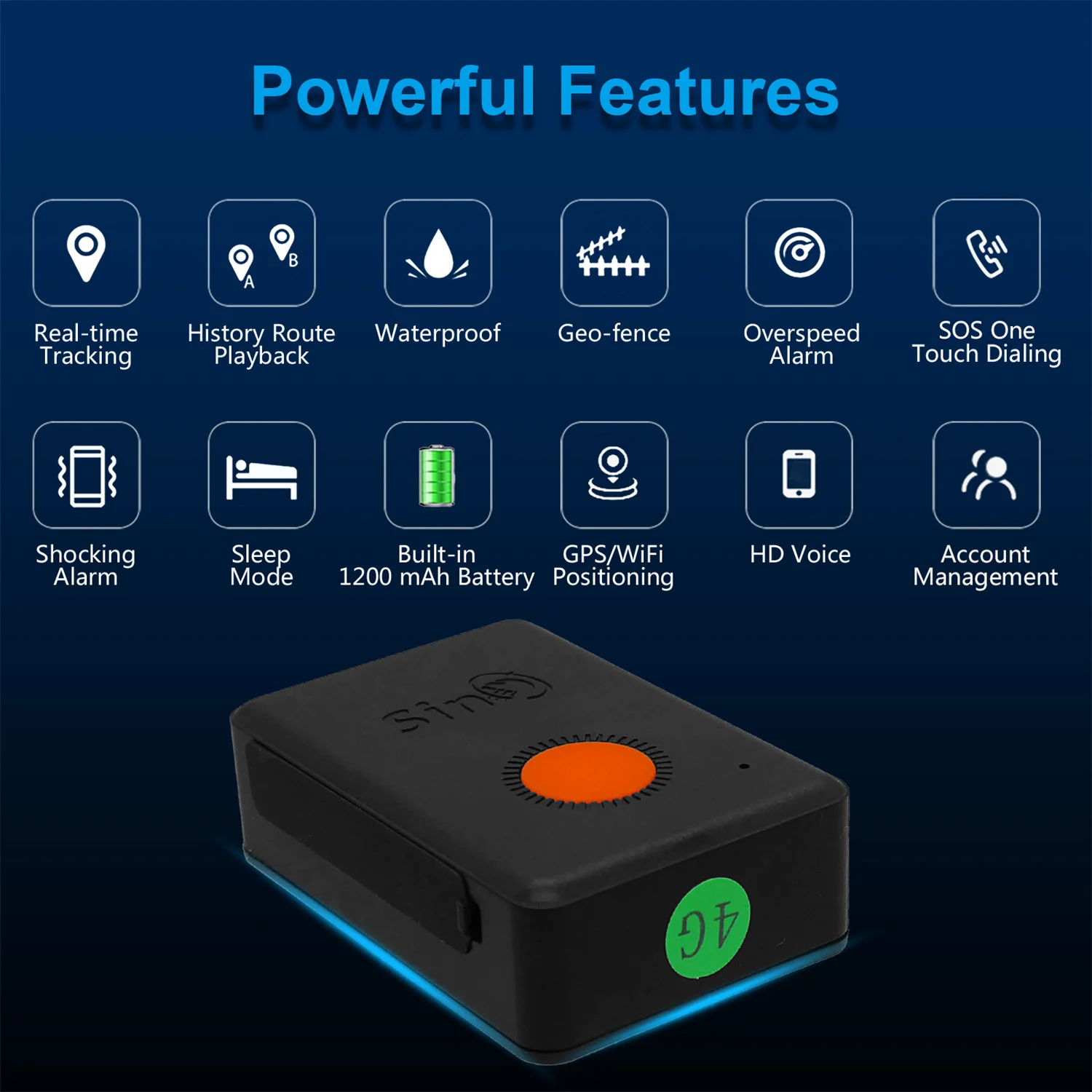 SinoTrack 2G/4G GPS Tracker Mini Builtin Battery Waterproof  ST-904L for Kids Personal Car Pet Device with Free Tracking APP