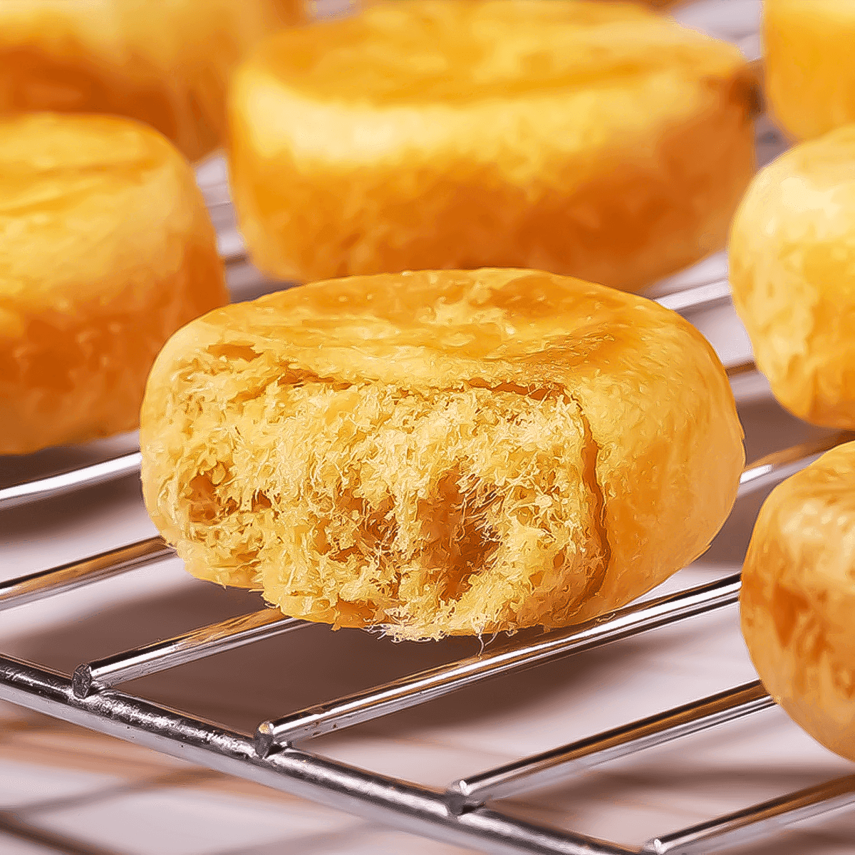 [5boxes 75Pieces]Rousong Chicken Meat Floss Cake - Chinese Dessert, 15 Pieces, 17.46oz*5Boxes