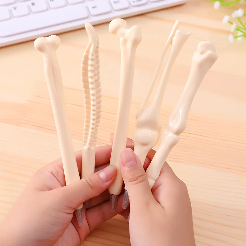5 Cái/bộ Ngộ Nghĩnh Sống Động Như Thật Hình Dạng Xương Bút Bi Trường Văn Phòng Viết Tiếp Liệu Tặng Văn Phòng Phẩm