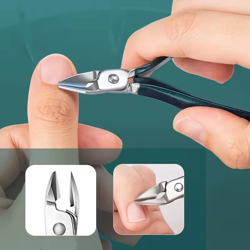 Kit profissional de cuidados com as unhas, 7/10/12/18 peças, aço inoxidável, manicure e pedicure, conjunto de cortador de unhas com estojo de viagem