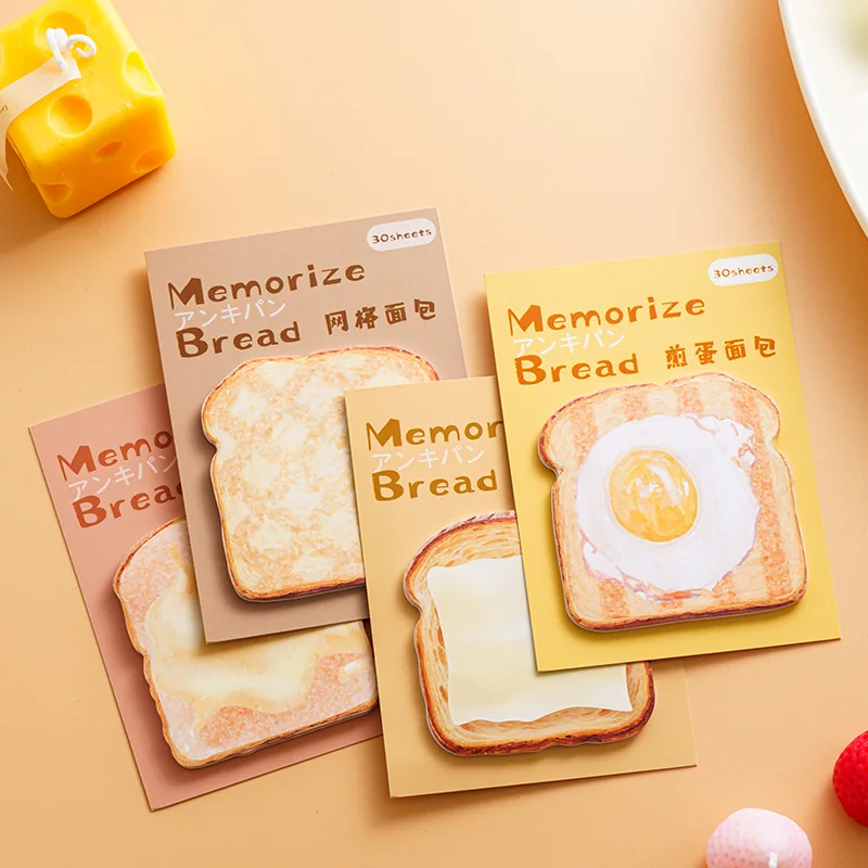 Memory Bread Series Convenient Notes Creative and Beautiful Notes Memo N Times Ins Style High-end Note Paper Stationery Supplies