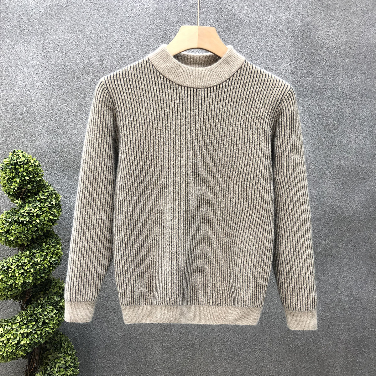 Korean Fashion Pullover Männer Herbst Neue Feste O Neck Strickwaren Streetwear Männliche Kleidung Lose Gestrickte Pullover