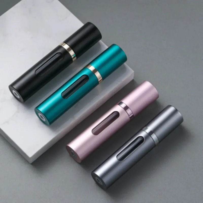 5ml Portable Refillable Perfume Bottle with Spray Scent Pump Mini Travel Cosmetic Container Atomizer