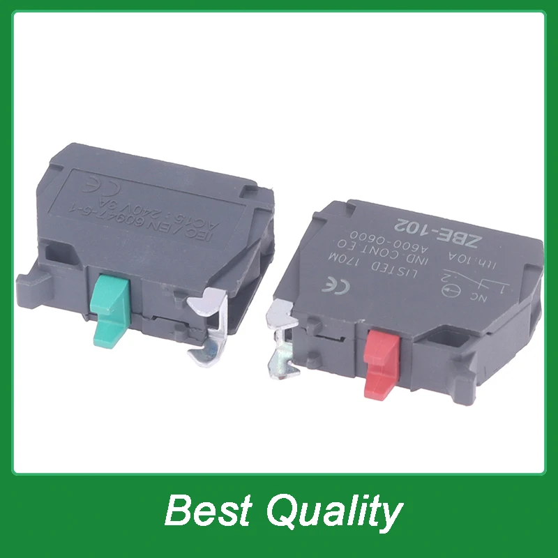 1Pcs XB4-XB5 High-strength Flame-retardant Contact Base 101- one Normally Open ZBE-102- one Normally Closed