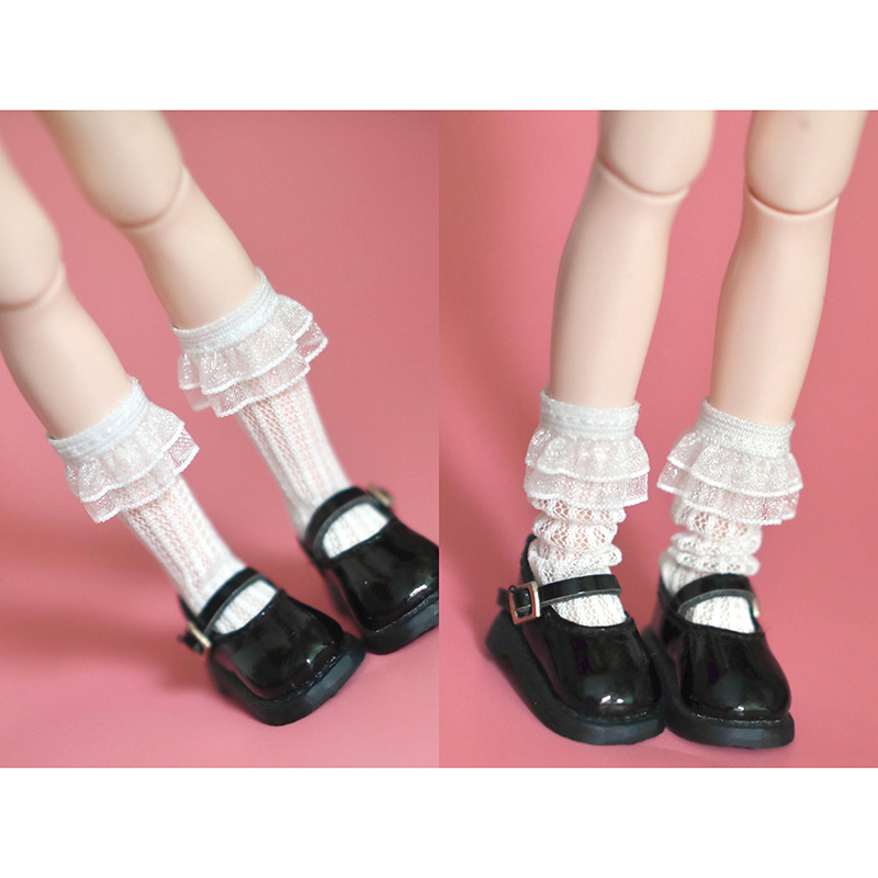 Para koronkowych skarpetek dla lalek Blythe Licca Azone OB24 Pullip 1/6 Akcesoria dla lalek Prezenty dla dzieci