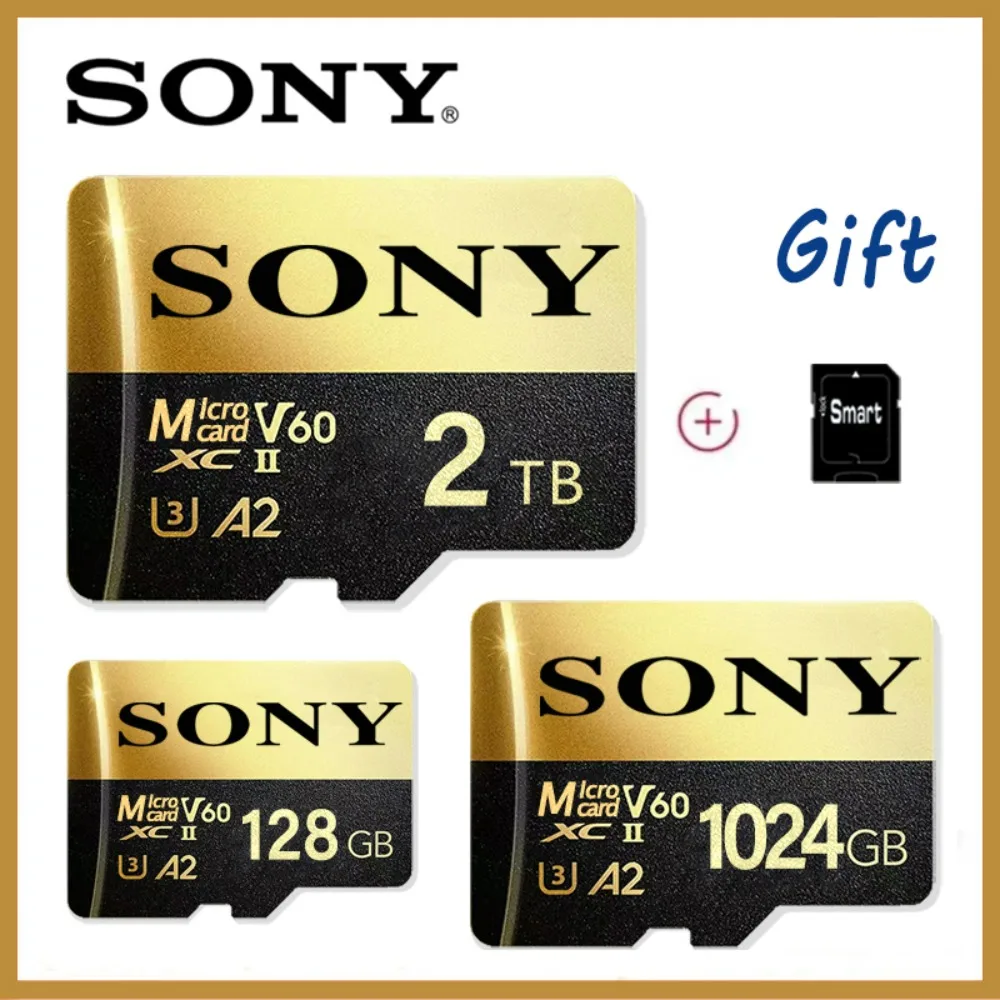 NEW SONY 2TB Memory Card 1TB High Speed Full HD Video 512GB MINI SD Card 256GB 128GB 64GB Newest Micro Card for Phone/Tablet/PC