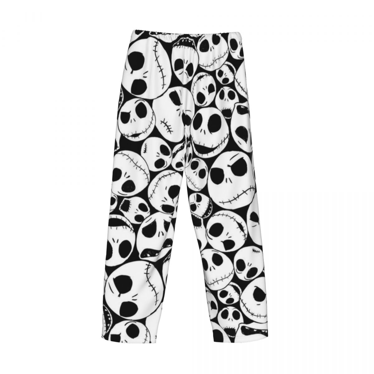 Pantalon de pyjama personnalisé le cauchemar avant noël Jack Halloween crâne pour hommes, vêtements de nuit, bas de sommeil extensible avec poches