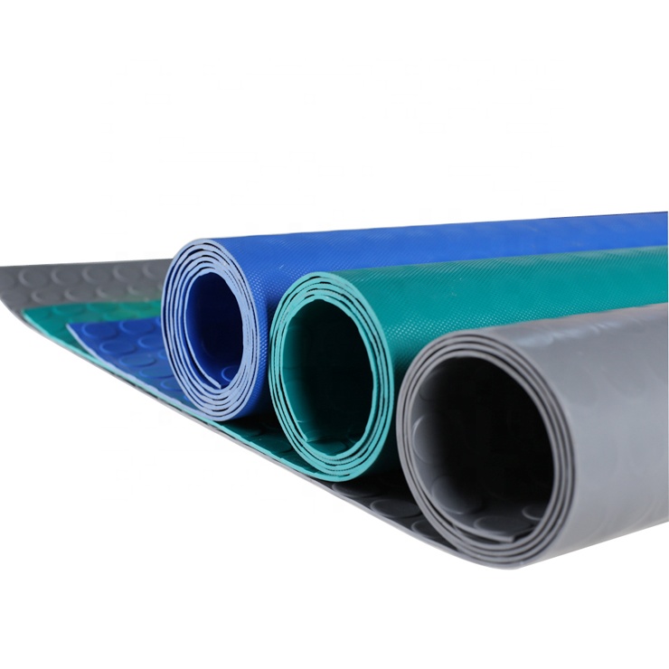 PVCプラスチックフロアロール,滑り止め,抗疲労,工業用コイン,卸売