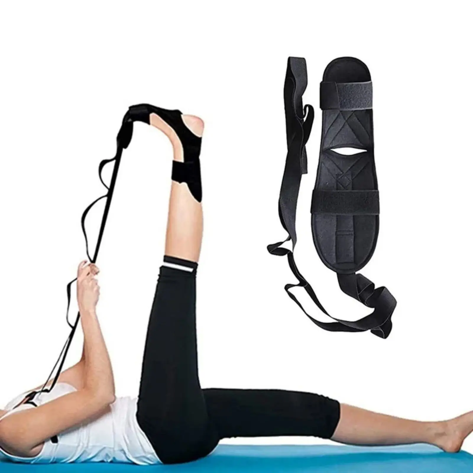 Cintura per allungamento dei legamenti yoga Cintura per riabilitazione del piede Fascite plantare Allenamento delle gambe Correzione dell'articolazione della caviglia del piede Sport