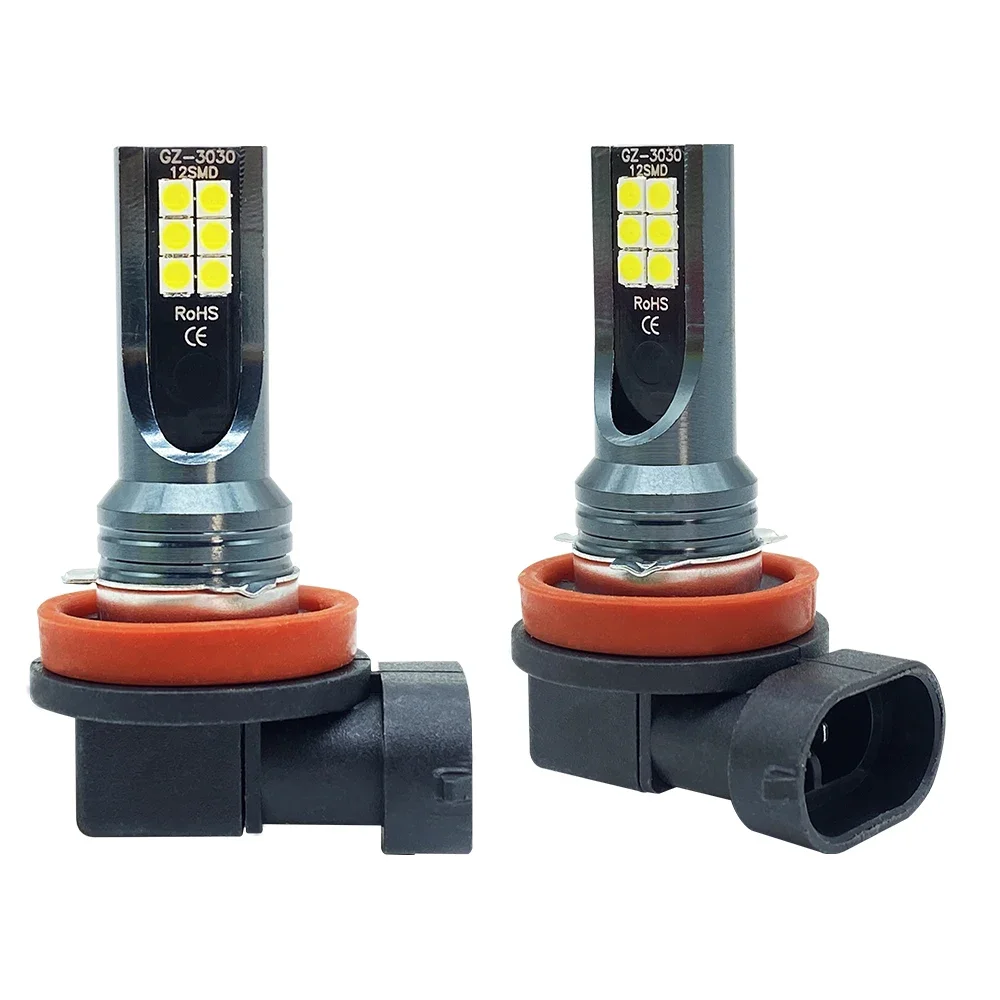2 uds 9005 9006 faro LED H11 H8 H9 H10 H1 H3 bombillas de luz antiniebla de coche DRL H4 H7 lámparas de conducción automática 6000K 8000LM 80W 12V