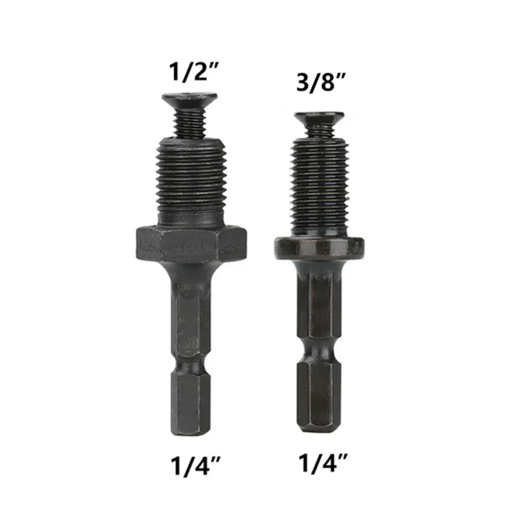 _ 1/4 адаптер с шестигранным хвостовиком к 1/2 "3/8" наружной резьбе, электрические сверла, Цанговая быстрая строрезьба