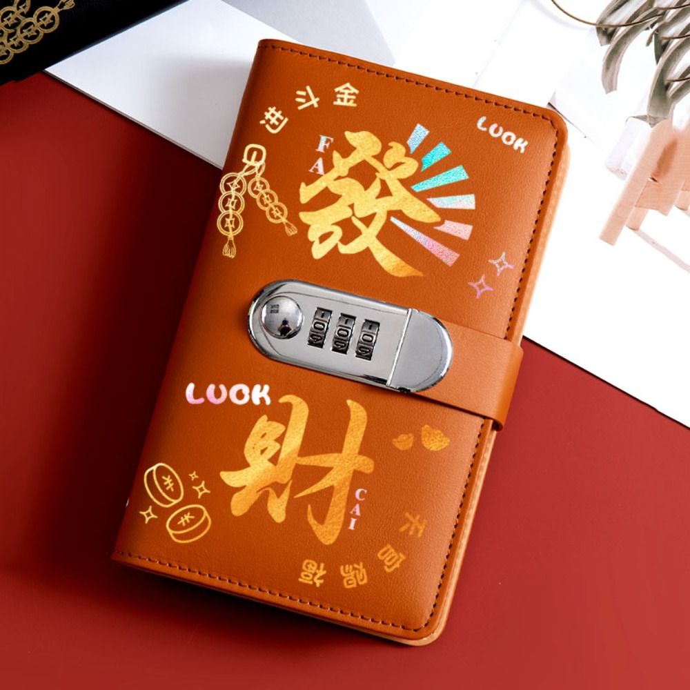 50Sheets Saving Money Binder Portable PU Leather Planner Organizer Savings Handbook Cash Envelopes Budget Binder with Lock