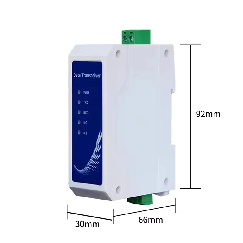 RS485 a RJ45 Ethernet serie Sever Rail estilo estándar Industrial DC8 ~ 28V larga distancia 200m transceptor de transmisión de datos NA111