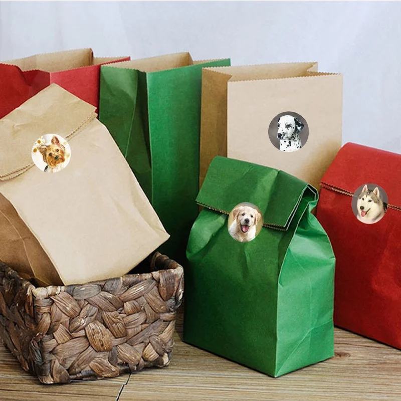 50-500 ชิ้นเด็กสติกเกอร์รางวัลลูกสุนัขสุนัขรูปแบบกําลังใจสติกเกอร์สําหรับครูสัตว์น่ารักสติกเกอร์เครื่องเขียนสติกเกอร์