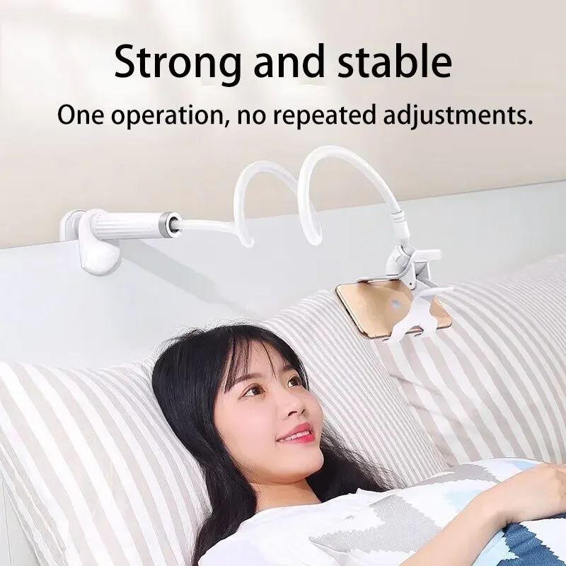Soporte para teléfono móvil con Clip 360, soporte portátil Flexible para cama perezosa, soporte de escritorio, Base de soporte para iPhone, Samsung y Xiaomi