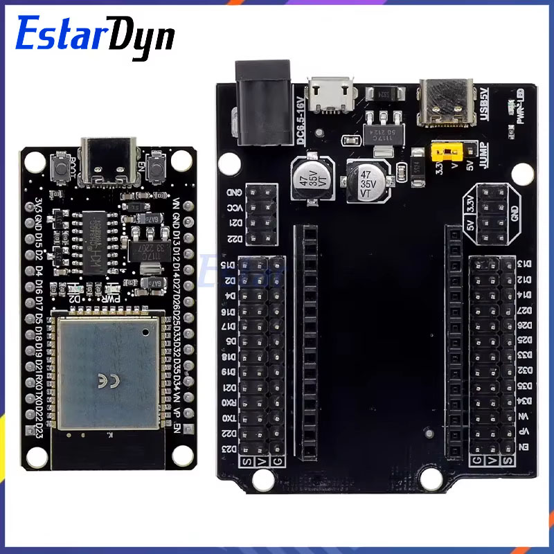 Placa de desenvolvimento esp32 TYPE-C usb ch340c wifi + bluetooth ultra-baixo consumo de energia dual core ESP32-DevKitC-32 ESP-WROOM