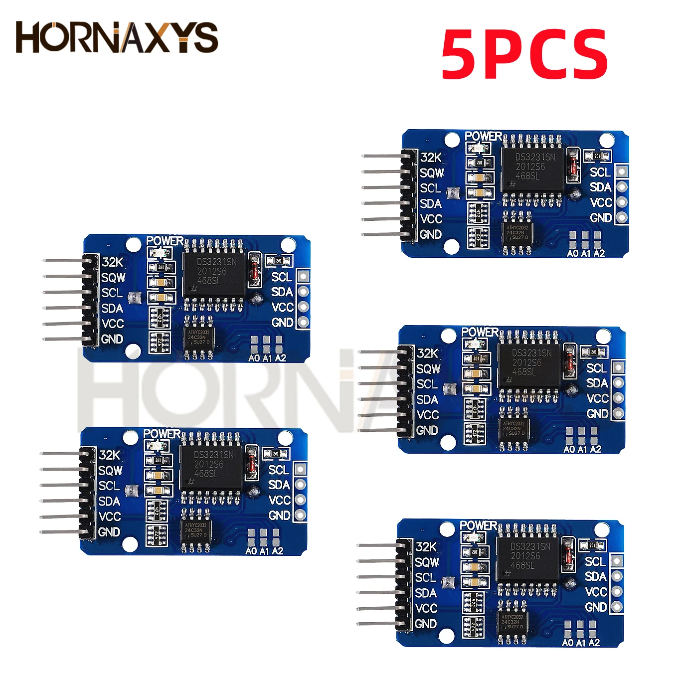 1-10PCS/DS3231 IIC Module Precision Clock Module DS3231SN /DS3231M Memory Real Time 3.3V/5V  For Raspberry Pi