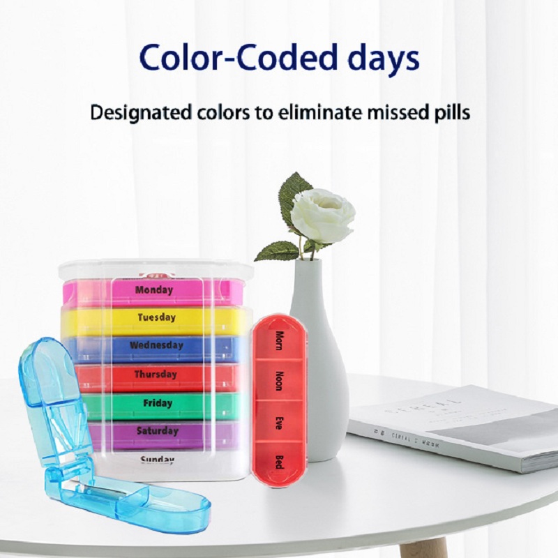 Mini étui de rangement de pilules Portable, 3 grilles, boîte à pilules, conteneur de stockage de comprimés, boîte à pilules médicale hebdomadaire, étui à pilules, distribution de médicaments