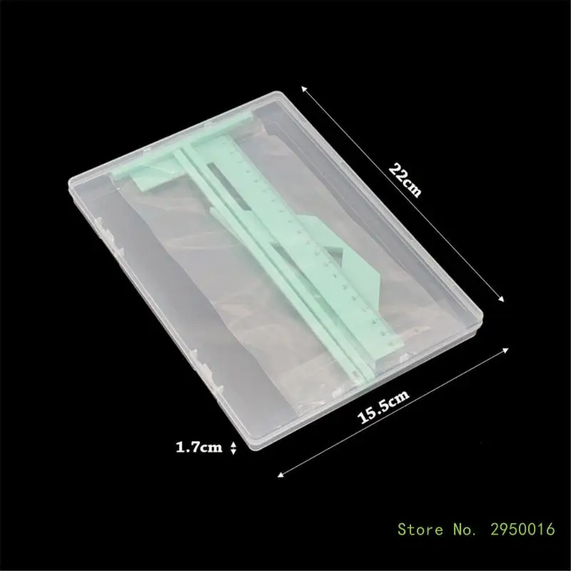 Thước đóng sách Bộ công cụ đóng sách bao gồm thước chữ L, thước chữ T, thước kẻ khoảng cách, thước vuông cắt góc