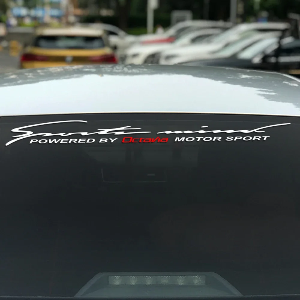 シュコダオクタヴィア車のステッカーフロントリアフロントガラストリムビニールデカール反射 PVC 装飾カースタイリングオートアクセサリー