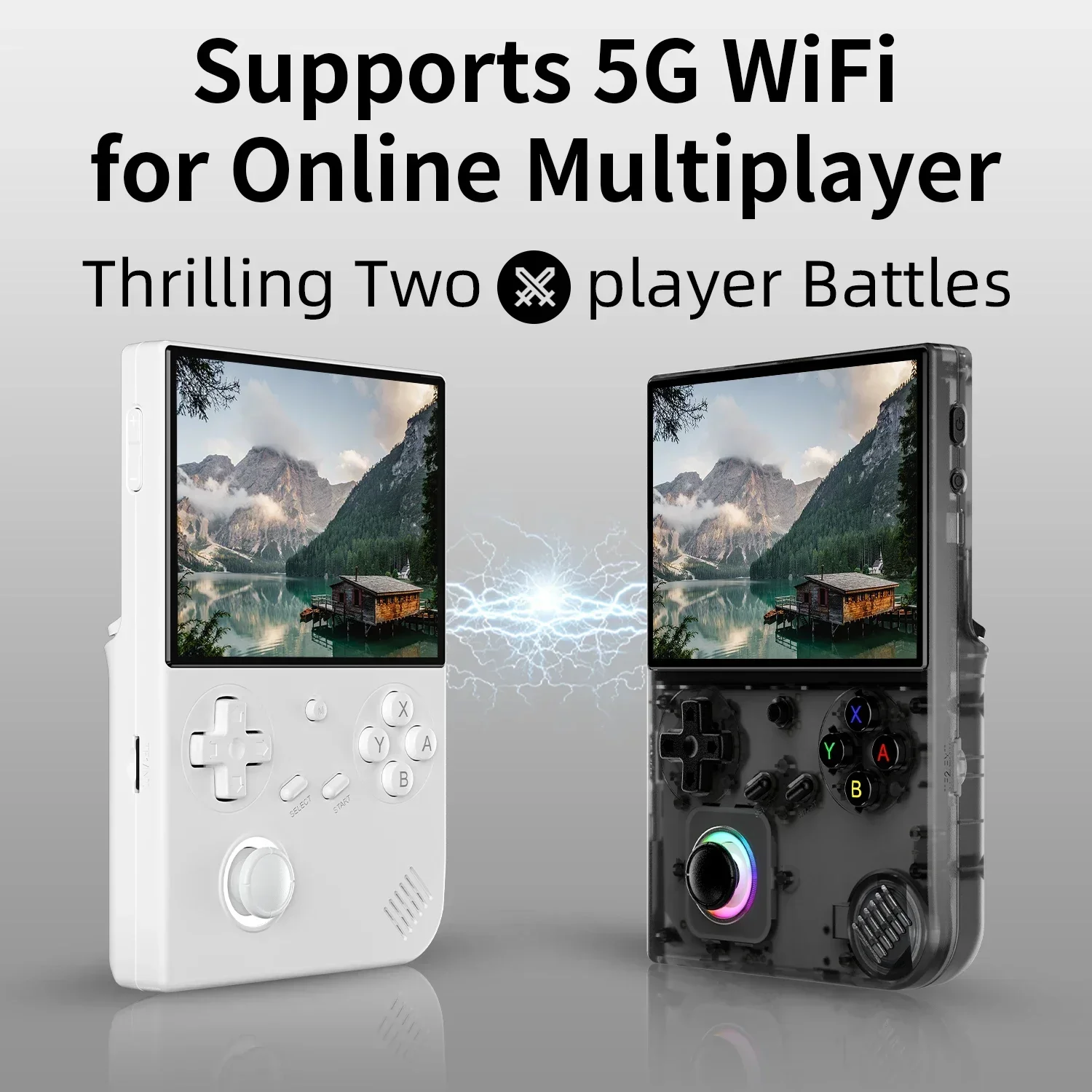 ANBERNIC RG 40XXV 4.0inch IPS Screen Retro Handheld Game Console Video Player  Linux 5G WIFI Bluetooth 256G 300+ PSP Games Gift