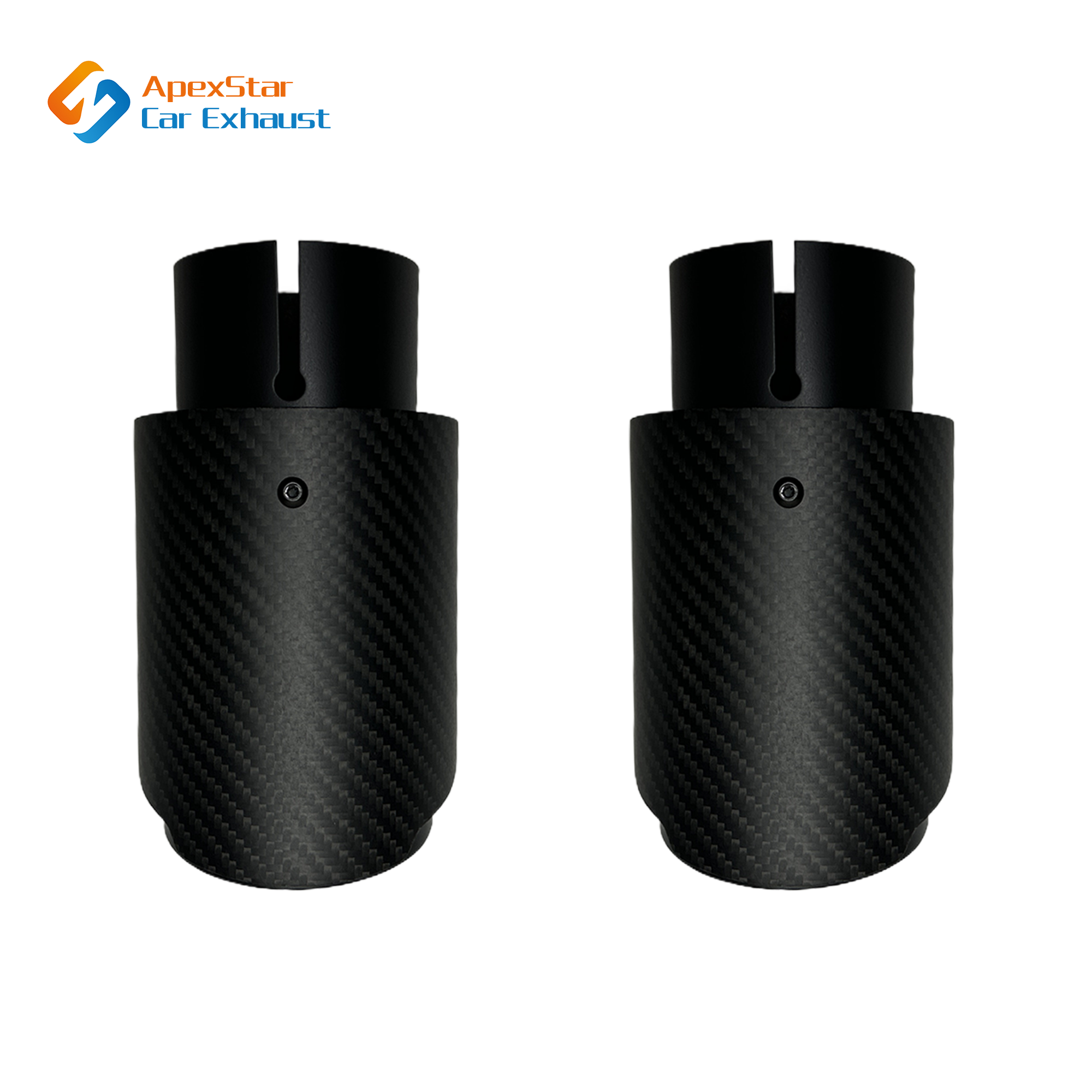 1 Stücke Auto Matte Carbon Faser Auspuffanlage Rohrspitze Gerade Universal Schwarz Edelstahl