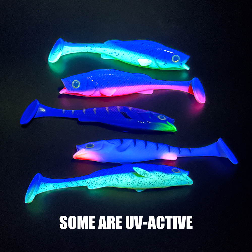 スピンポリンとソフトベイトフィッシングルアー、shad uv-activeウォブル、クラフトラバーフィッシュスイムベイト、パーチ、パイク、ザンダー、ケラレ、7cm、11cm、14cm