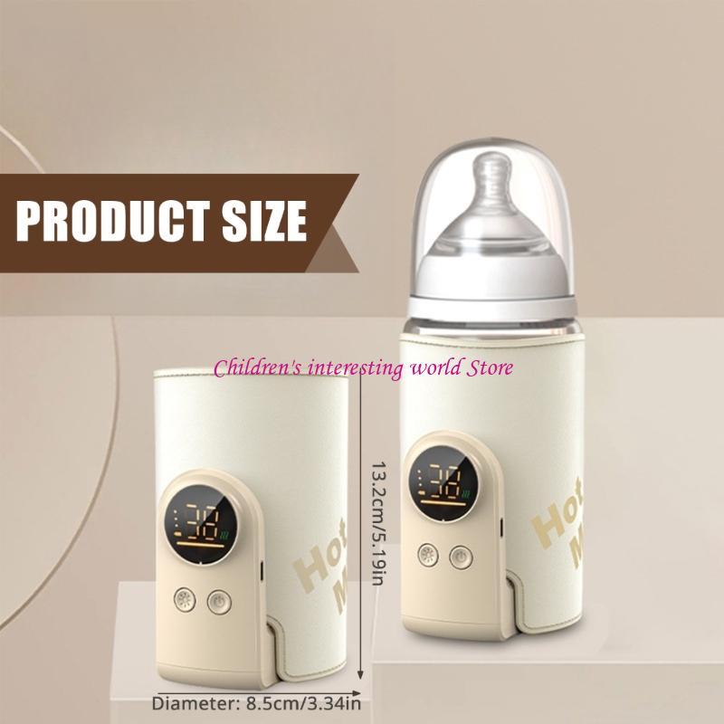 Manga bebê inteligente Aquecedor garrafa garrafa garrafa garrafa 6 pontos 6 anos temp 425f