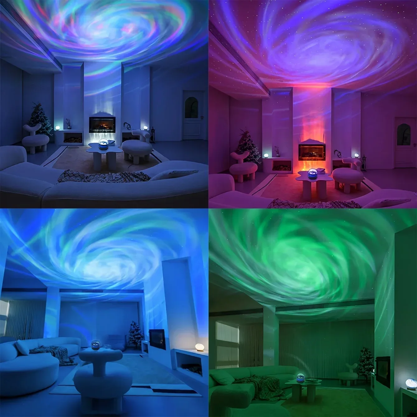 갤럭시 별이 빛나는 하늘 LED 프로젝터 USB 전원 원격 제어 야간 조명 어린이 침실 크리스마스/웨딩 주변 장식