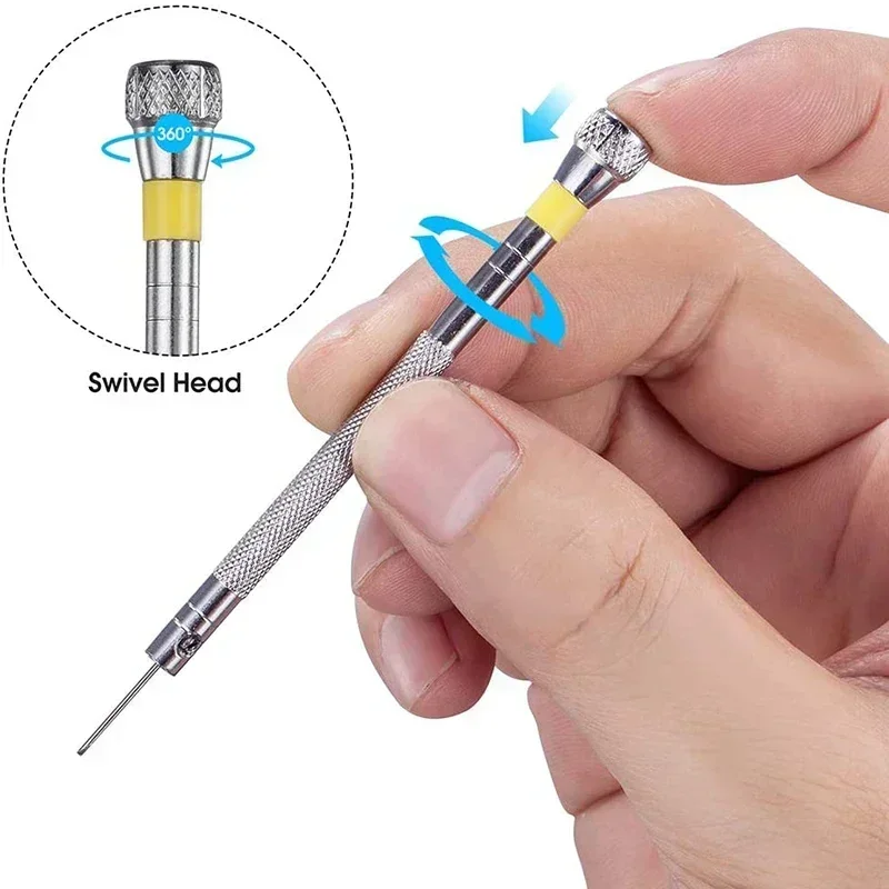 0.8-1.6Mm Thép Bộ Vít Đồng Hồ Sửa Chữa Di Động Dây Dụng Cụ Ban Nhạc Loại Bỏ Mini Liên Kết Chân Thợ Đồng Hồ Dụng Cụ