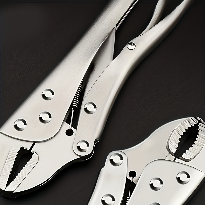 Alicate de travamento resistente com braçadeira frontal de metal ajustável para reparos de marcenaria e soldagem - Alicate de pressão multifuncional