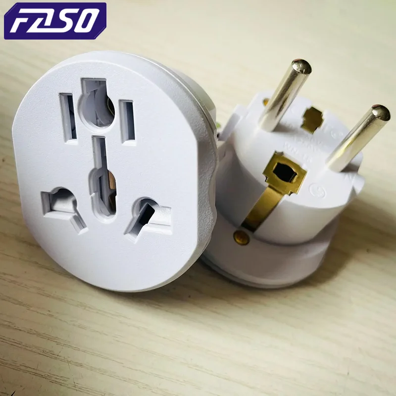 Korea EU Plug Adapter 16A 250V Travel Adapter Converte