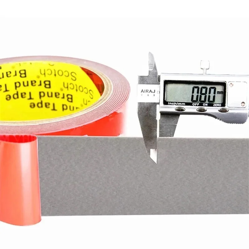 Espuma acrílica adhesiva de doble recubrimiento, Color gris, 0,8mm de espesor, para piezas de molduras exteriores automotrices, lado del cuerpo, 1 Uds.